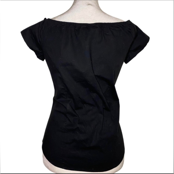 Hot Topic Black Puff Sleeve Ruffled Blouse - Picture 2 of 8